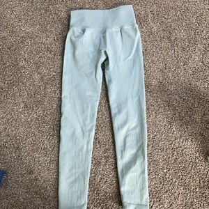 Light blue, perfect condition, ribbed leggings